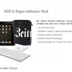 NZZ schnürt ePaper Bundle mit iPad
