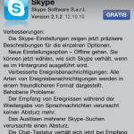 Skype for iPhone Update 2.1.2 mit Offline Modus