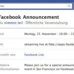 Facebook überträgt Spezial Event Live