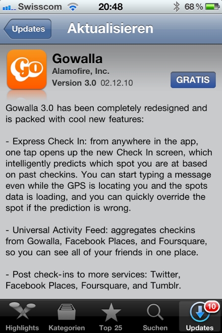 Gowalla for iPhone