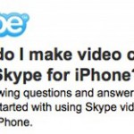 Skype Videotelefonie für iOS angekündigt