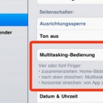 iOS 4.3: Multitasking Gesten auf dem iPad freischalten
