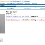 Amazon listet bereits Mac OS X 10.7 Lion