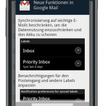 Neue Gmail Version für Android