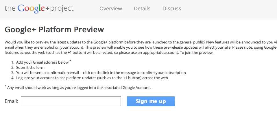 Google+ GooglePlus Plattform Preview Groups