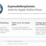 Apple erweitert Express Lieferungen im OnlineStore