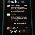 Carbon Twitter Client für WP7 im Metro Design