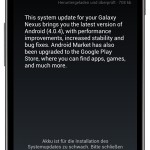 Samsung Galaxy Nexus: Android 4.0.4 erhält Update