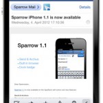 Sparrow wird für das iPhone 5 angepasst