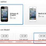 iPhone 5: Lieferzeit in der Schweiz schon bei 3 bis 4 Wochen