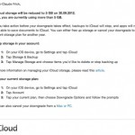 Apple warnt ehemalige MobileMe Nutzer vor iCloud Speicher-Downgrade