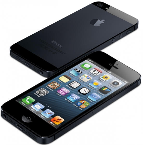 iPhone 5 Schwarz vorne & hinten