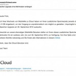 Apple verlängert gratis iCloud Speicher-Upgrade für MobileMe Abonnenten