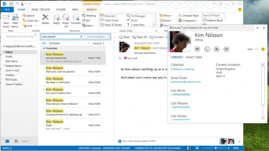 Skype in Outlook