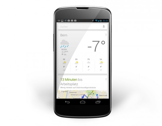 Google Now Update on Nexus 4