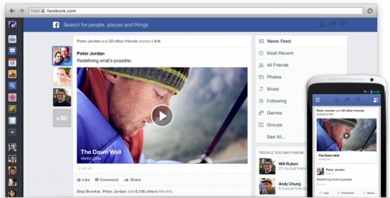 New Facebook Newsfeed