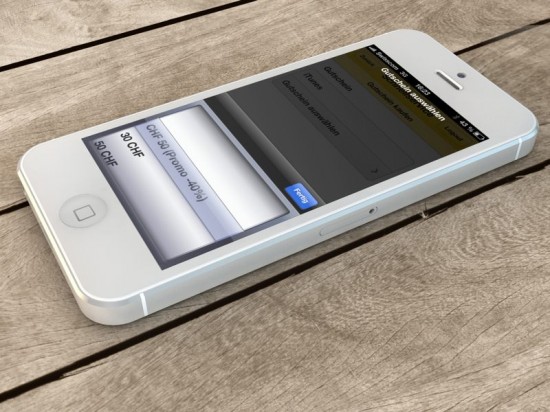 Postfinance App on iOS