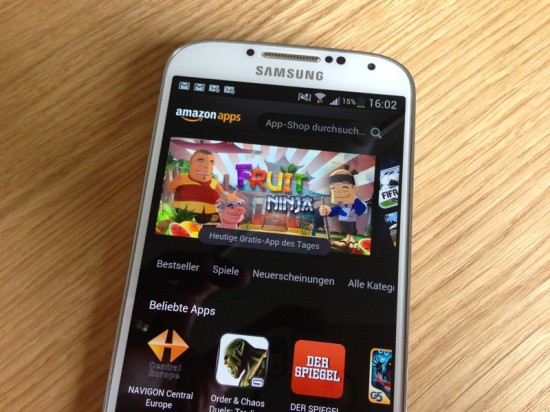 Amazon App Store on SGS4