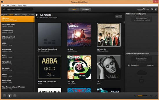 Amazon Cloud Player für Windows