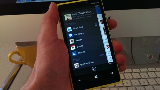 Facebook Beta WP8