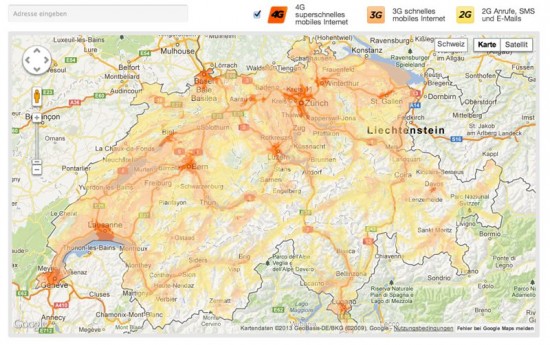 Orange LTE Abdeckung