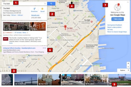 New Google Maps Design