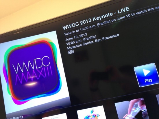 WWDC Apple TV Livestream