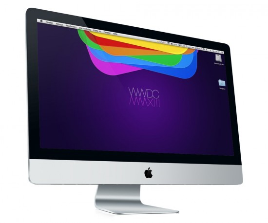 iMac with WWDC Wallpaper
