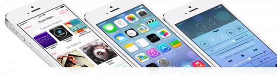 iOS 7 Banner iPhone 5 White