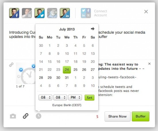 Buffer Custom Scheduling