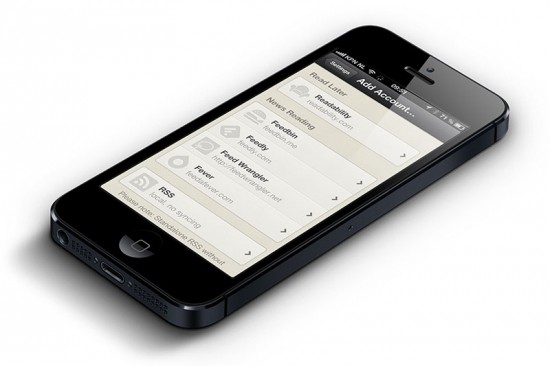 Reeder V 3.2 on iPhone 5