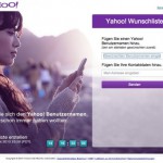 Yahoo: Freie Benutzernamen können reserviert werden