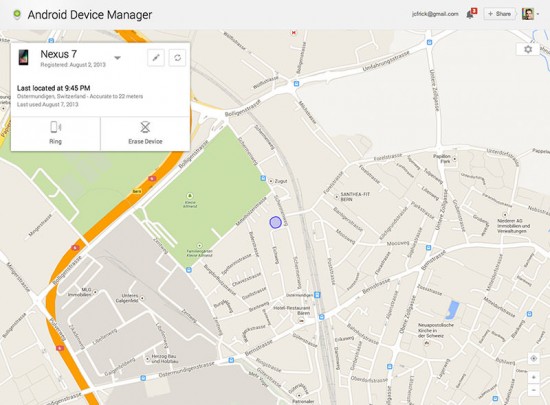 Android Device Manager Web