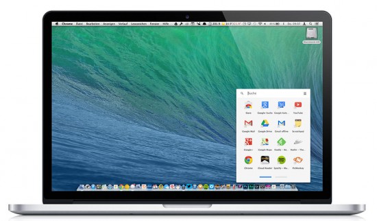 Google Apps Drawer Mac OS X