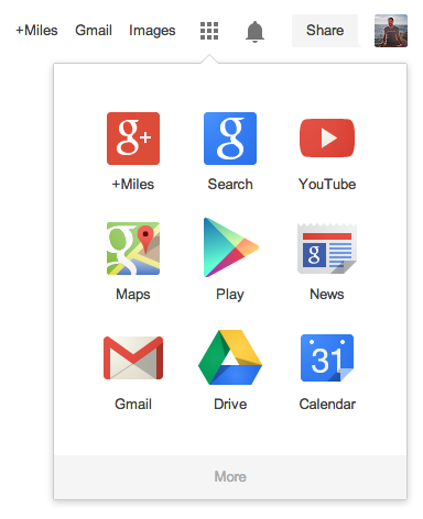 Google App Launcher Web