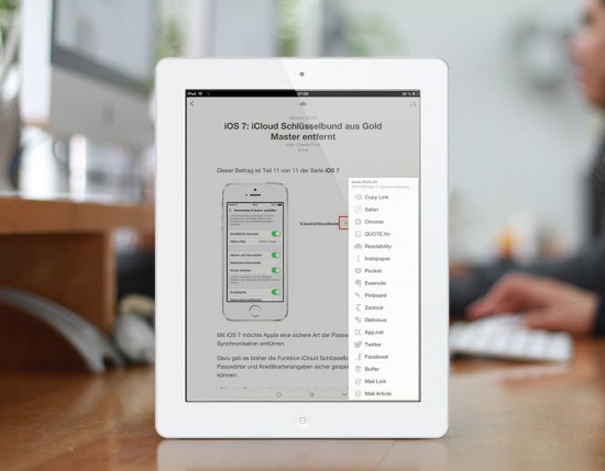 Reeder 2 auf iPad 4