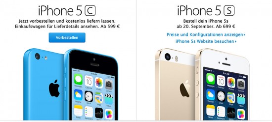 iPhone 5C vorbestellen