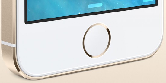 iPhone 5S Homebutton Gold