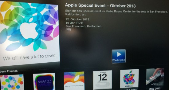 Apple 2013 iPad Event Livestream