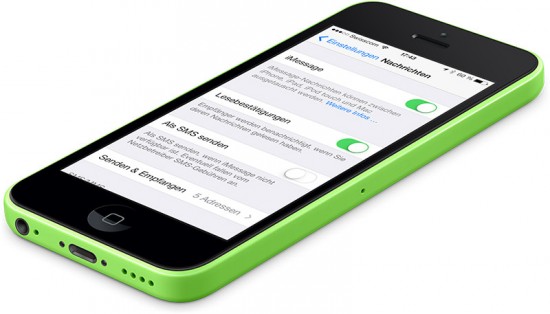 iMessage Einstellungen iPhone 5C