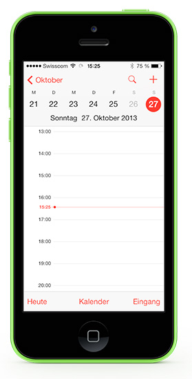 iPhone-5C-Winterzeit-Kalender