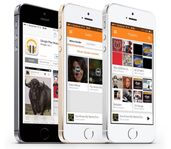 Google Play Music App on iPhone 5S