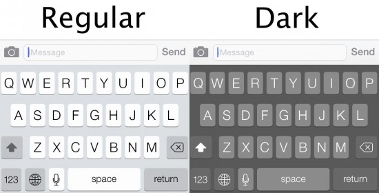 darkkeyboard on ios 7.1