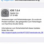 Apple veröffentlicht iOS 7.0.4 – Verbessertes Facetime – Download Links