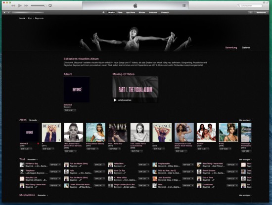 Beyonce-Albums-iTunes