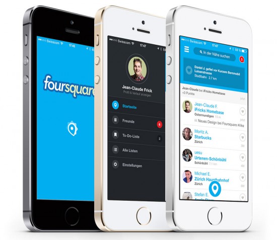 Foursquare iOS 7 Design