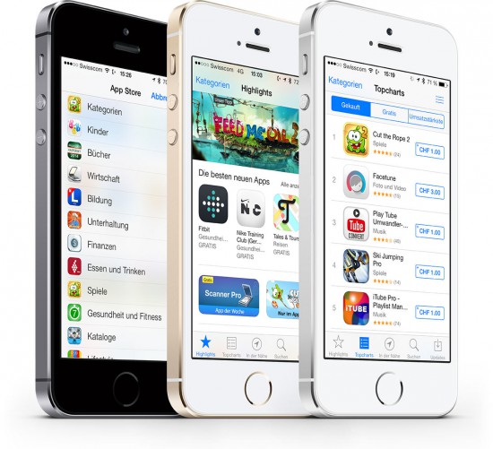 Apple App Store on iPhone 5S