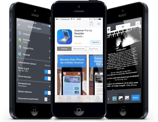 Scanner Pro on iPhone 5