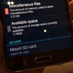 Samsung Galaxy S5: Wenig freier Speicher beim 16GB Modell