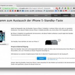 Apple Austauschprogramm für defekte iPhone 5 Standby-Taste